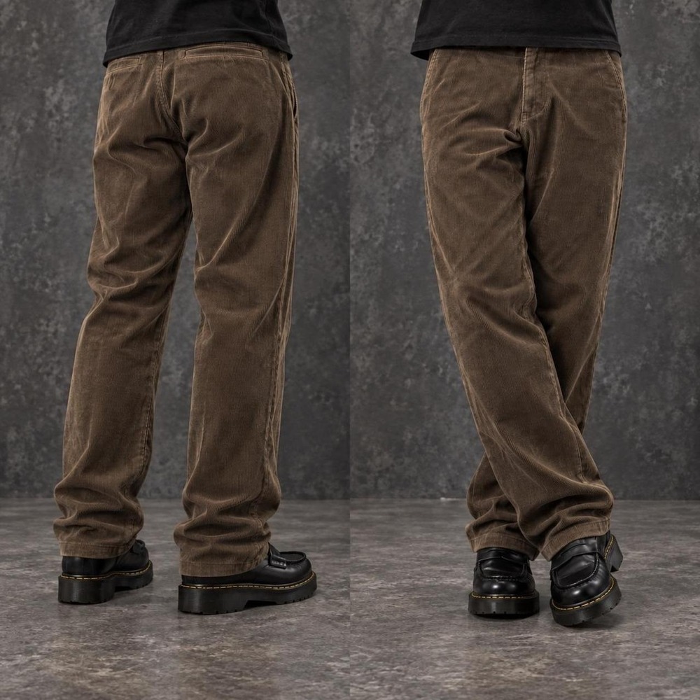 32x30 Brown Straight Leg Corduroy Pants Men's Y2K Vintage